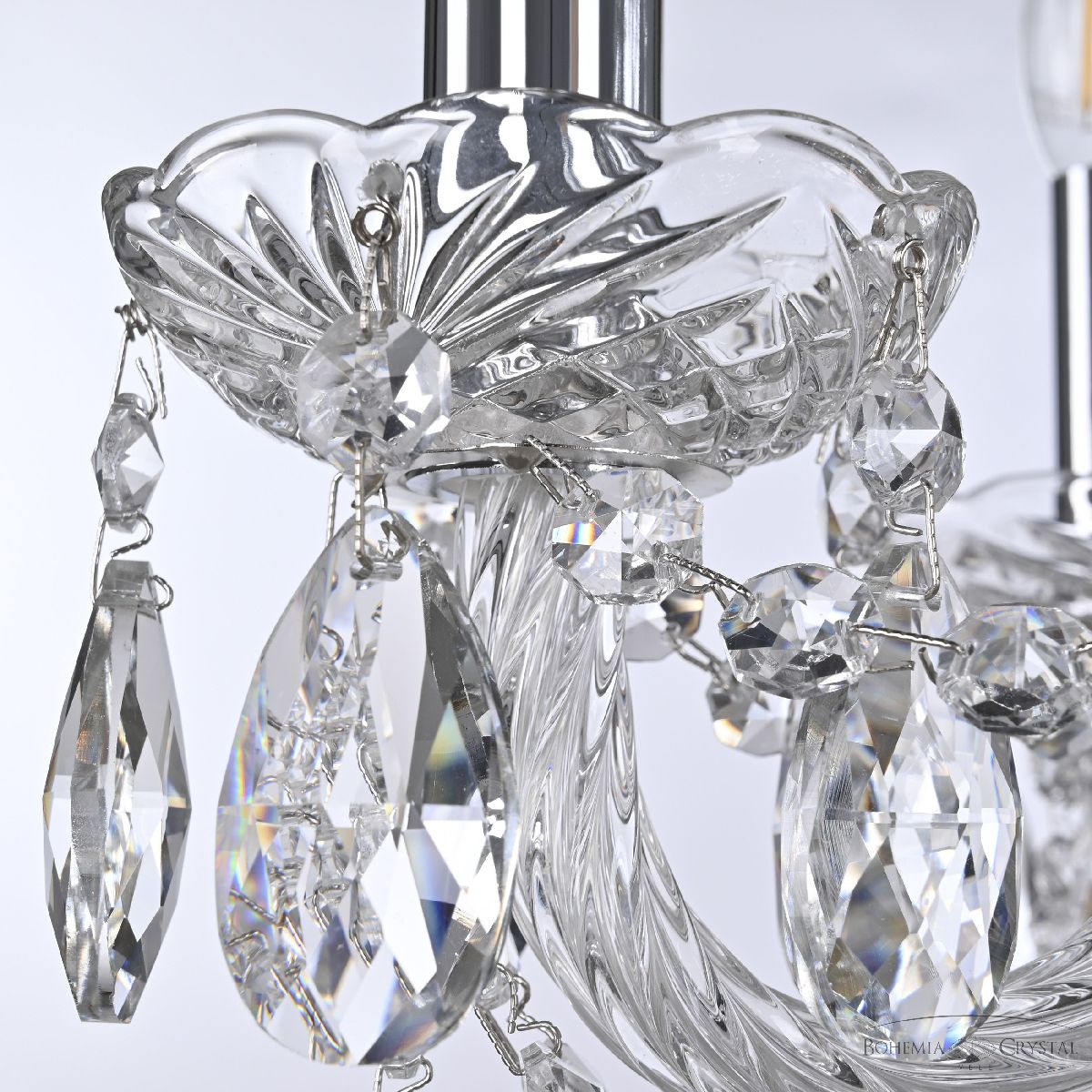 подвесная люстра bohemia ivele crystal 101/6/165 ni
