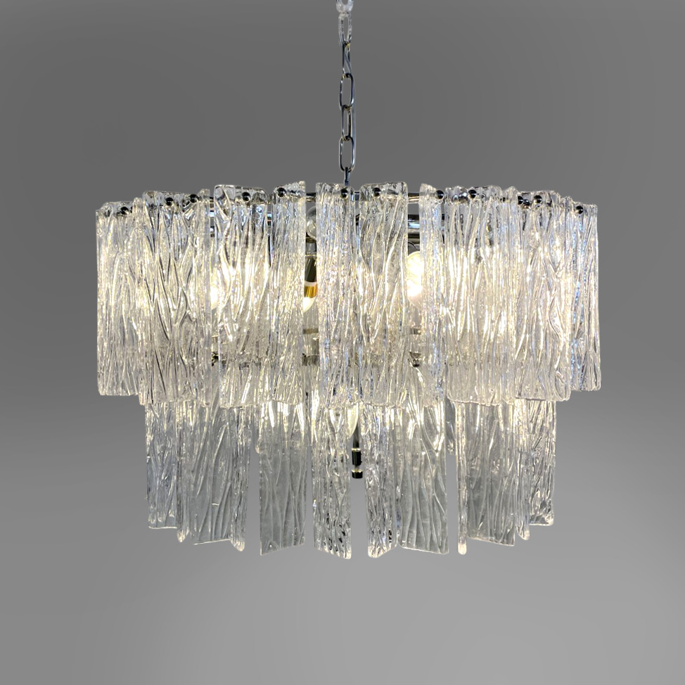 подвесная люстра delight collection vivian nickel