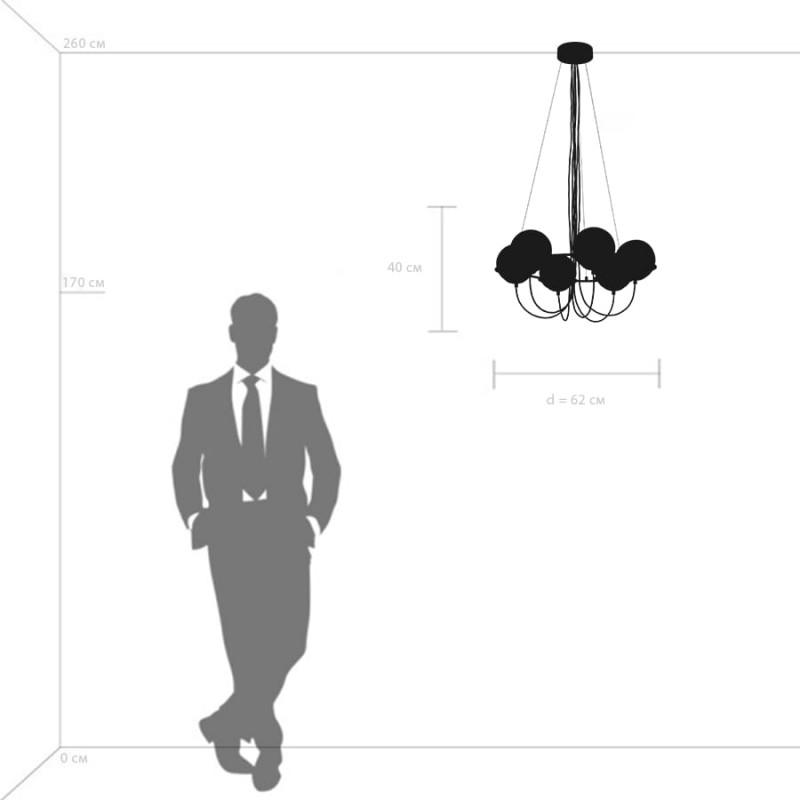 подвесная люстра lightstar 803263