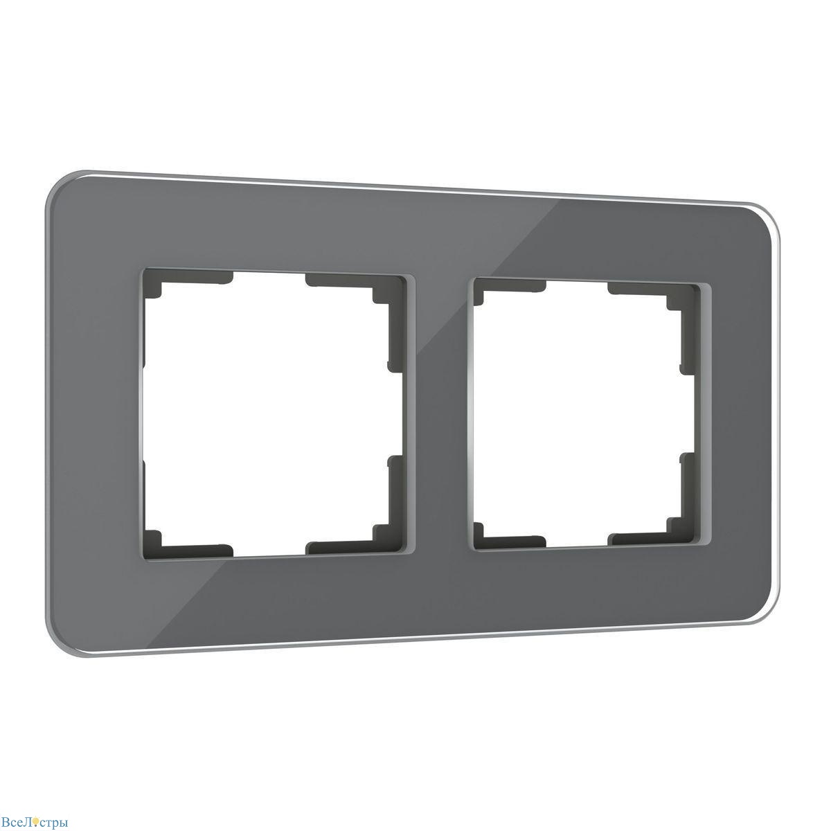 рамка werkel elite на 2 поста графит w0022440 4690389180705