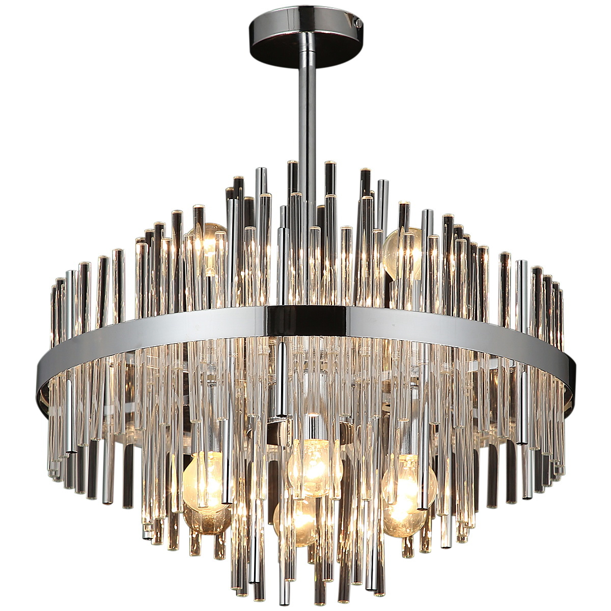 люстра на штанге illumico il0099-6p-79 cr