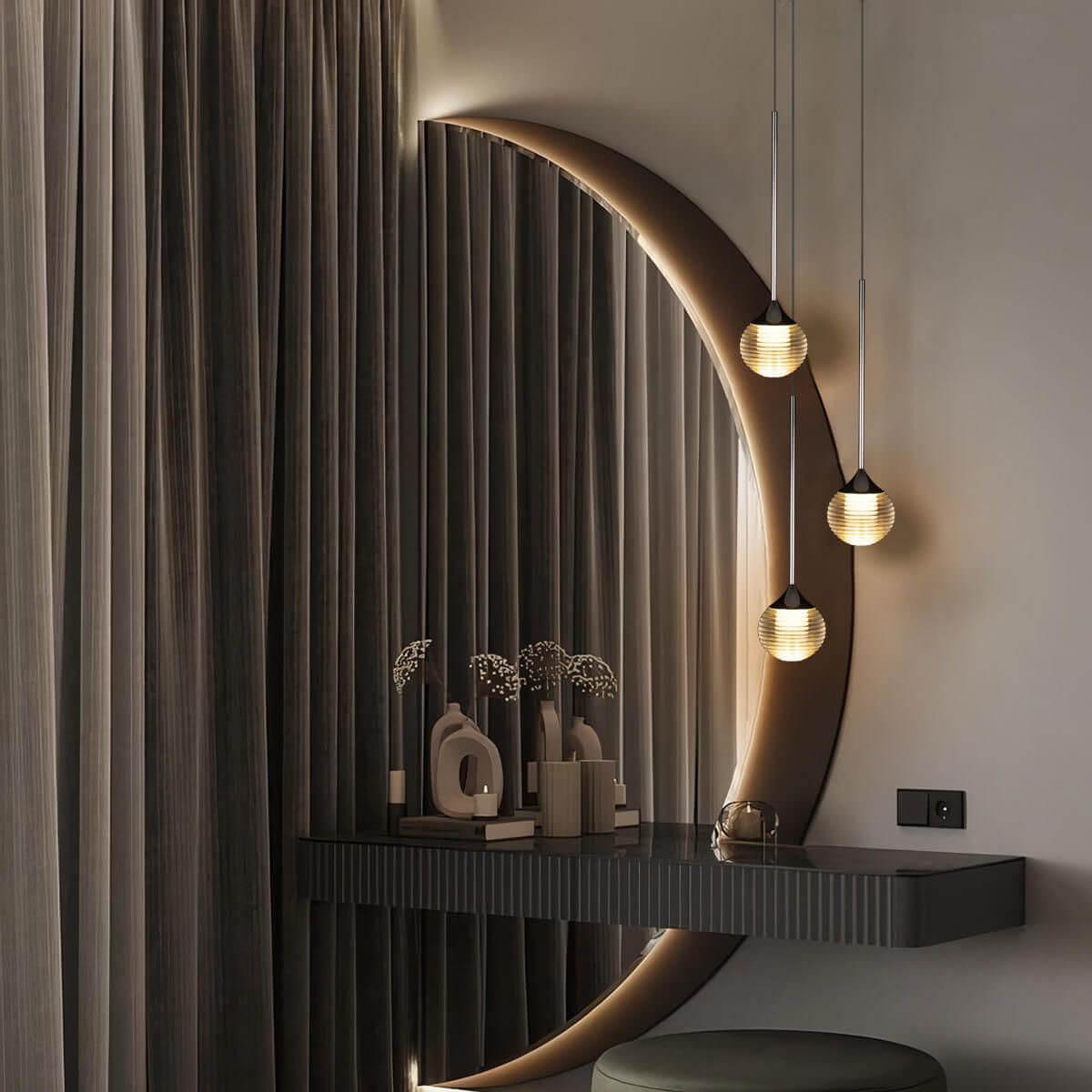 подвесной светодиодный светильник loft it algorithm 10251 chrome