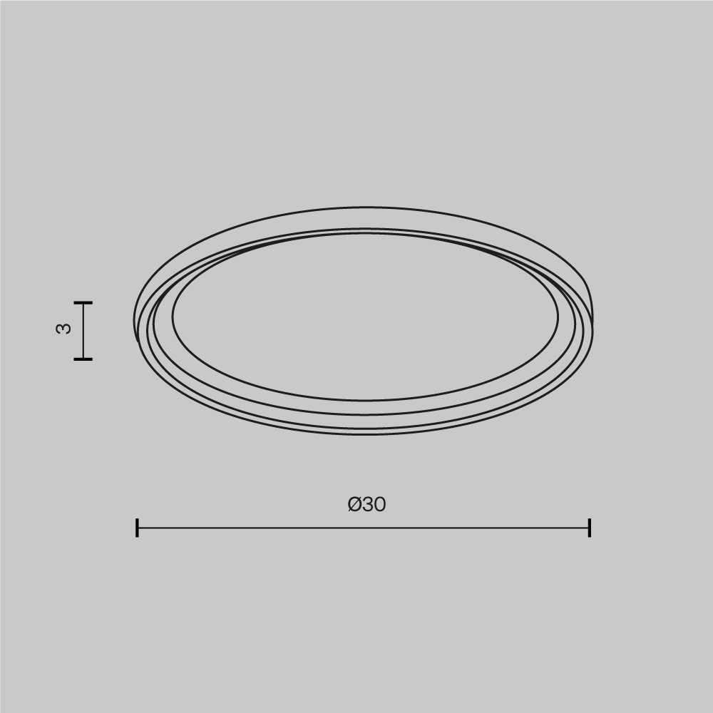кольцо для встраиваемого светильника maytoni downlight dla110-b