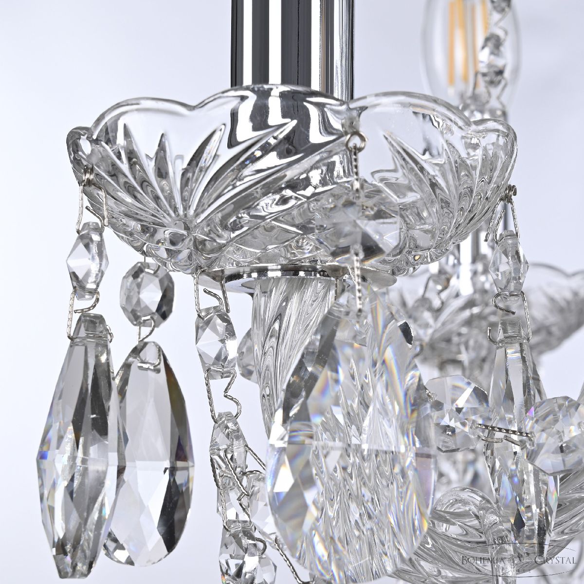 подвесная люстра bohemia ivele crystal 105/5/141 ni