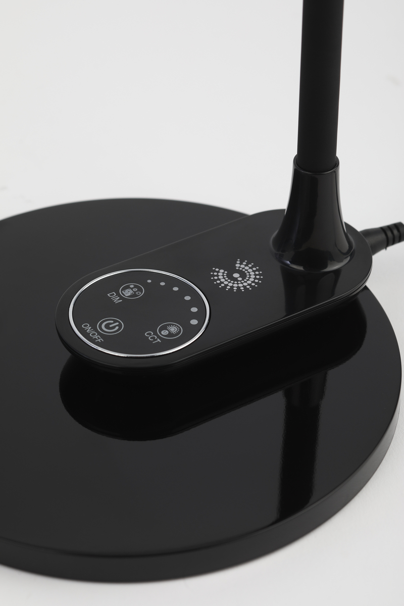 настольная лампа эра nled-498-10w-bk б0052775