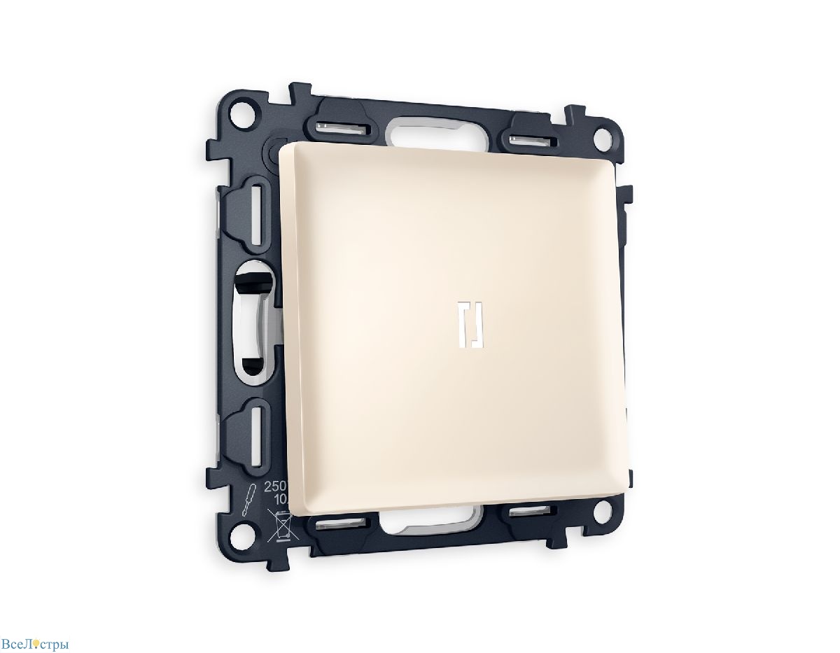 комплект механизма 1-кл выключателя с подсветкой ambrella volt alfa ma322015