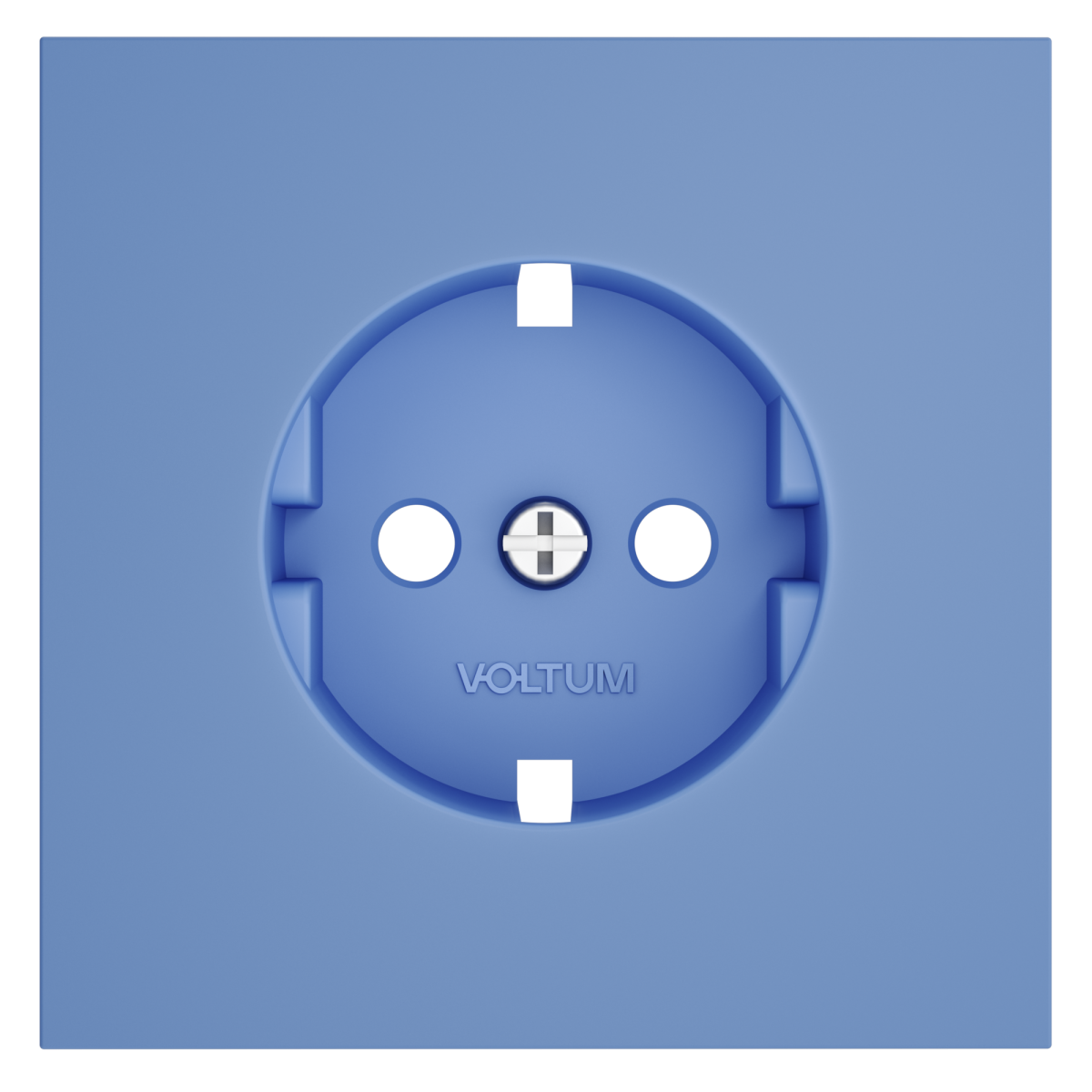 накладка для розетки с заземлением voltum s70 (деним) vls000615