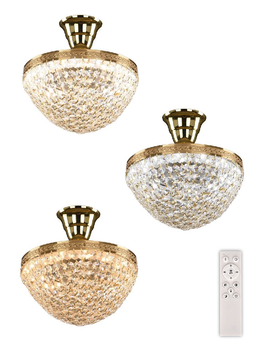 потолочный светильник bohemia ivele crystal 19321/25iv/led-dim g