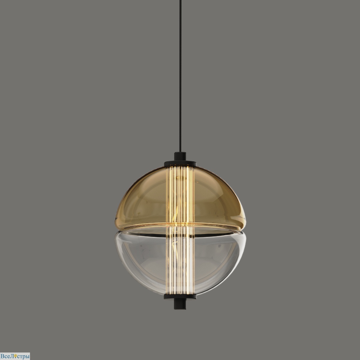 подвесной светильник delight collection md24022079-1a black/amber