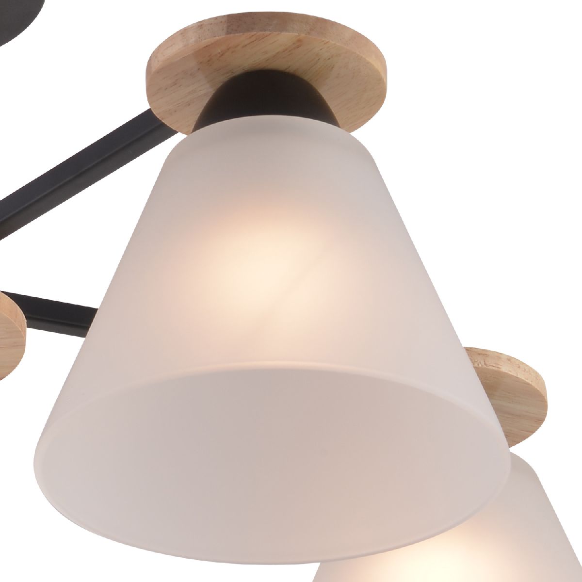 люстра на штанге reluce 01625-0.3-05 bk+wood