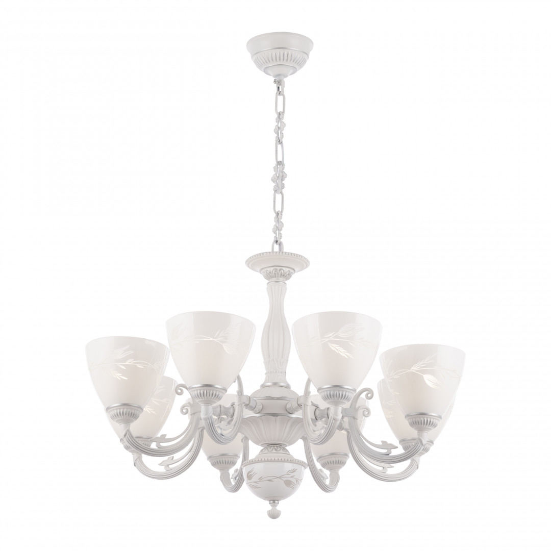 подвесная люстра arte milano 343659/8 wt+sl