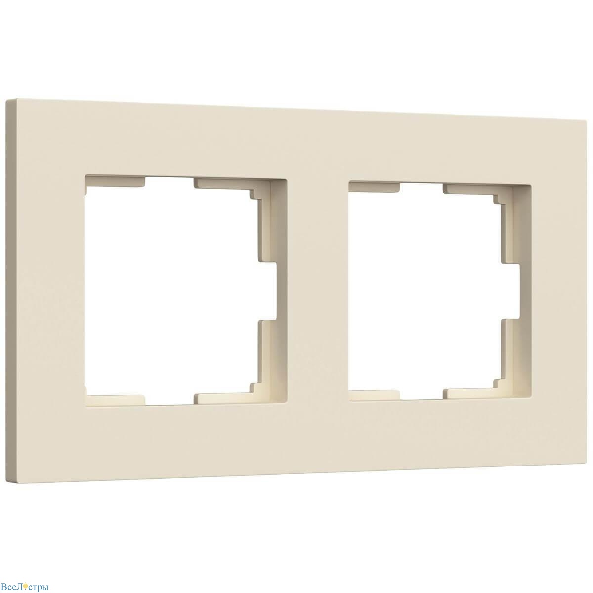 рамка на 2 поста werkel slab айвори матовый w0022962 4690389193392