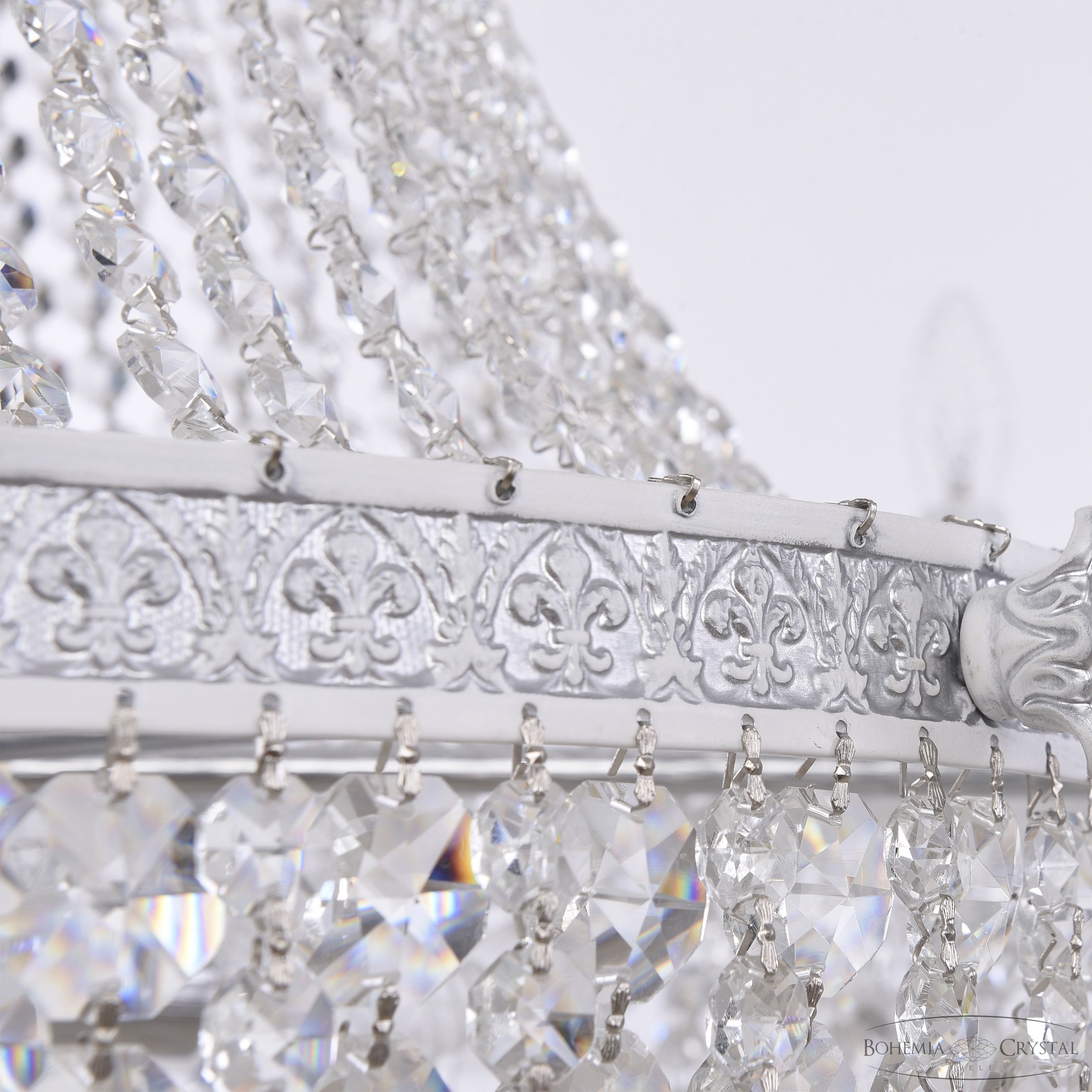 подвесная люстра bohemia ivele crystal al2201h201/8/100fl wmn
