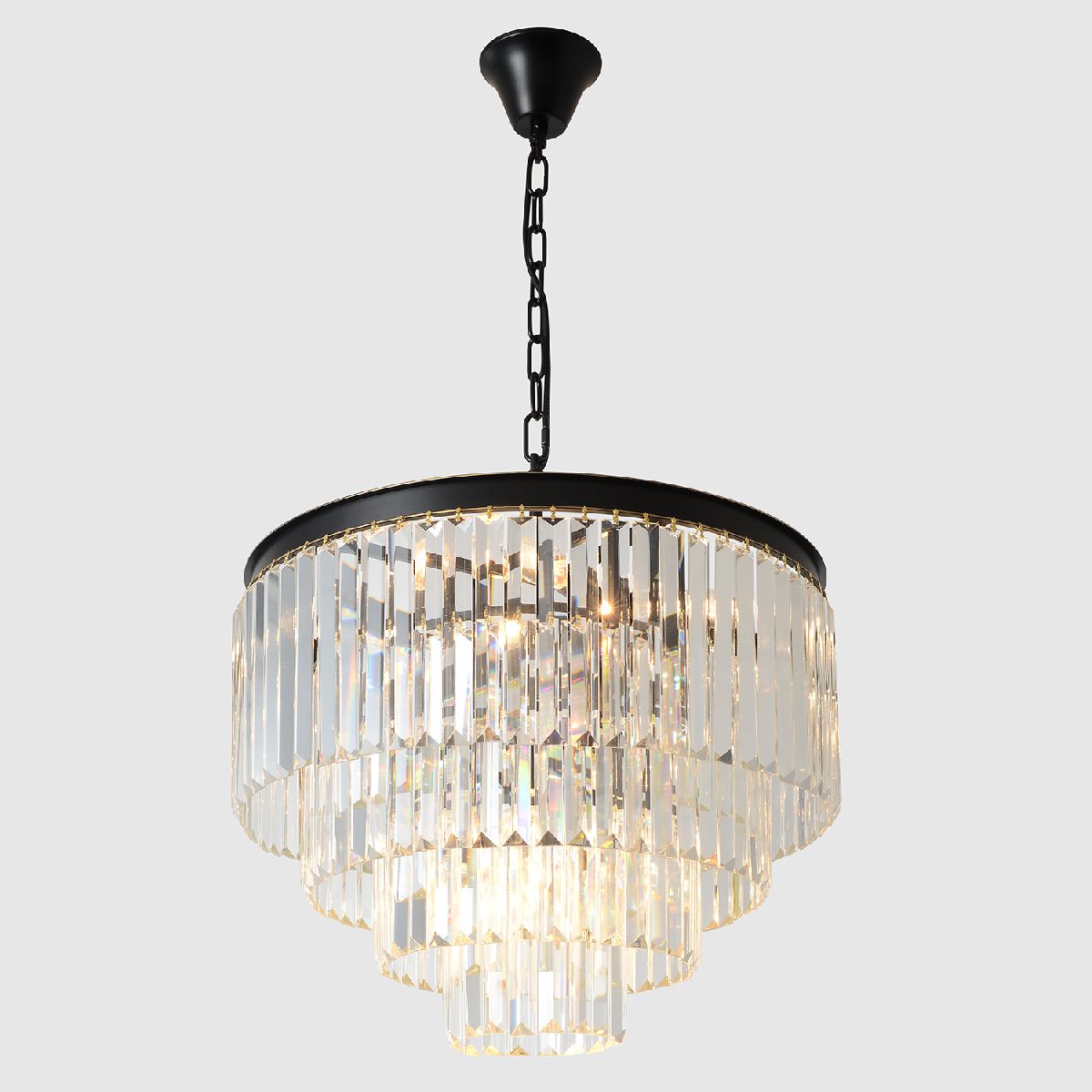 подвесная люстра crystal lux maxime sp6 black
