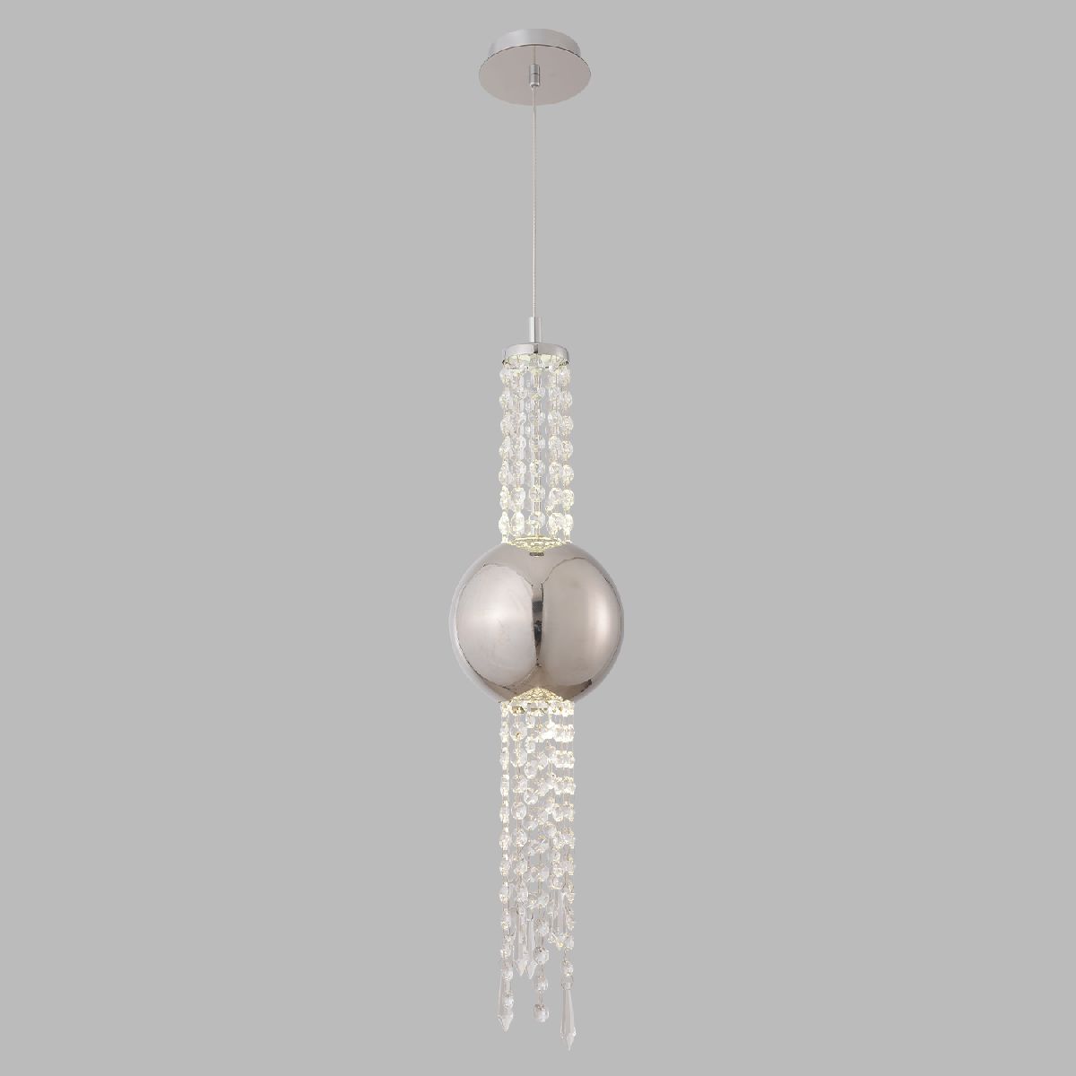 подвесной светильник crystal lux navajo sp3w led chrome