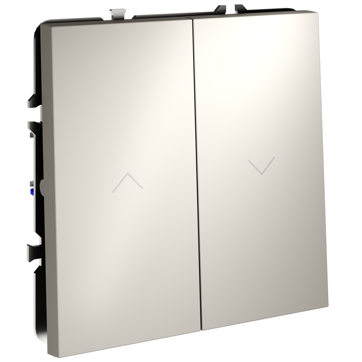 выключатель встраиваемый voltum s70 для жалюзи 10а, (кашемир) vls020703