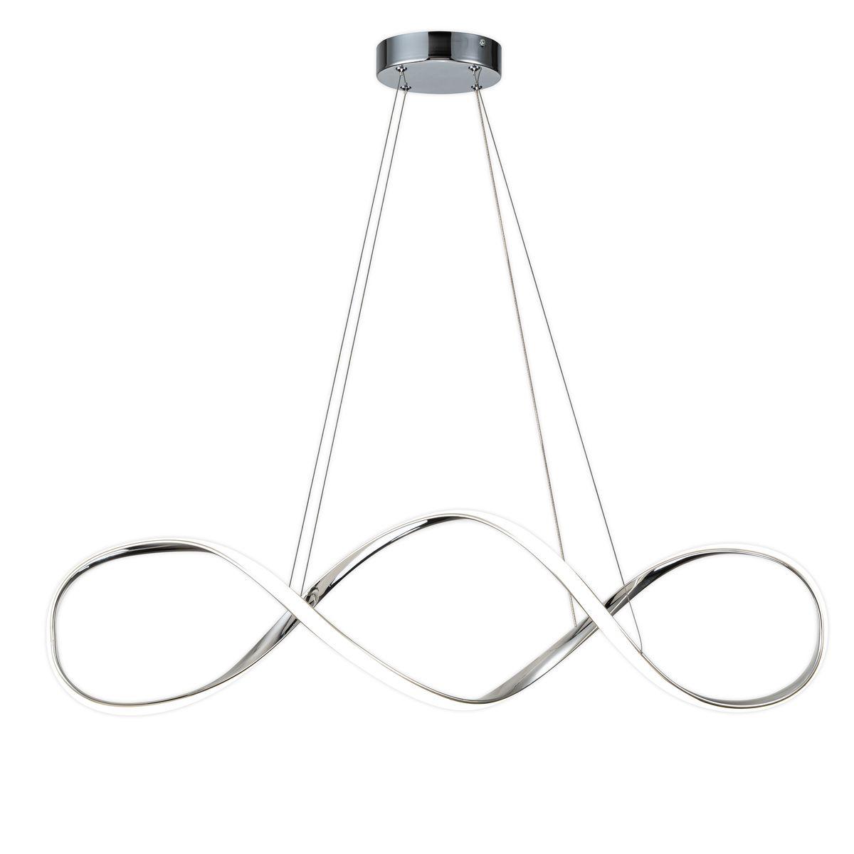 подвесной светодиодный светильник escada knot 10236/1led chrome