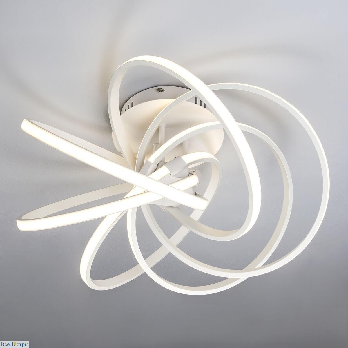 потолочный светодиодный светильник eurosvet energy 90044/6 белый