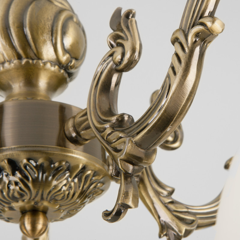 люстра на штанге eurosvet 60106/5 античная бронза