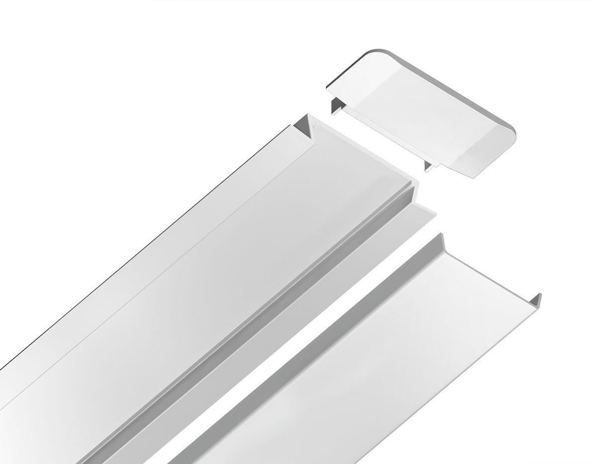 встраиваемый профиль с рассеивателем ambrella illumination gp1100wh