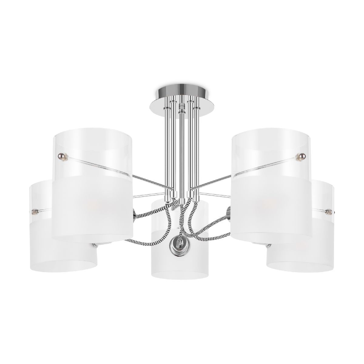 потолочная люстра freya ampera fr2023pl-05ch