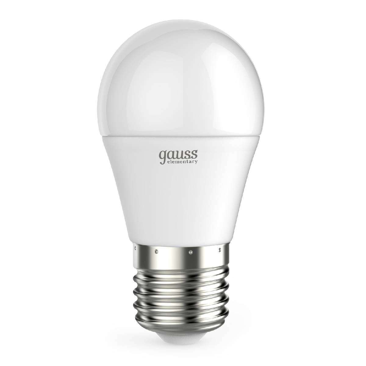 лампа светодиодная gauss e27 12w 4100k шар матовый 53222
