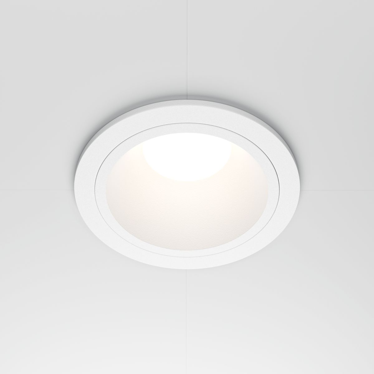 встраиваемый светильник maytoni share dl126-gu10-w