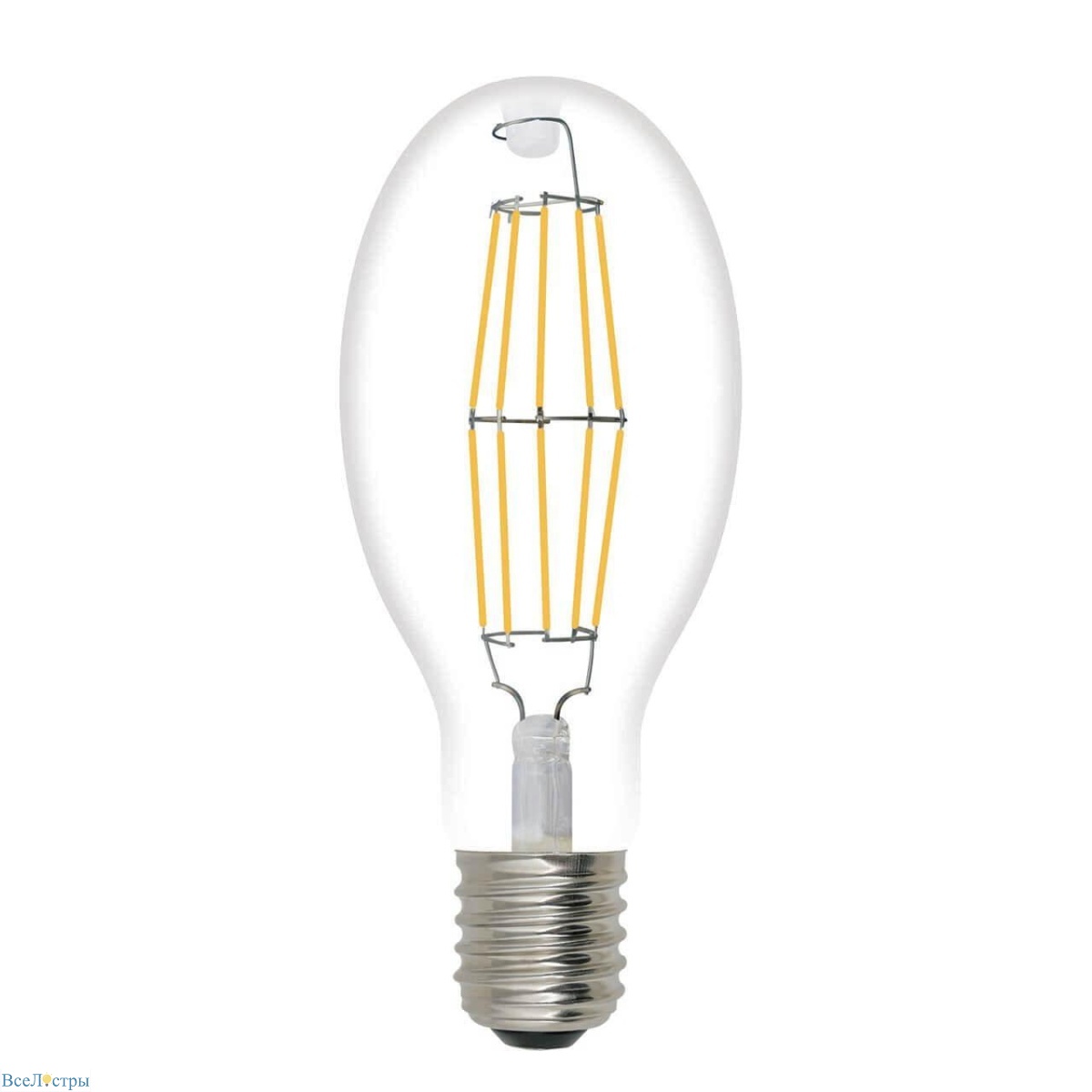 лампа светодиодная филаментная uniel e40 40w 4000k прозрачная led-ed90-40w/nw/e40/cl glp05tr ul-00003762