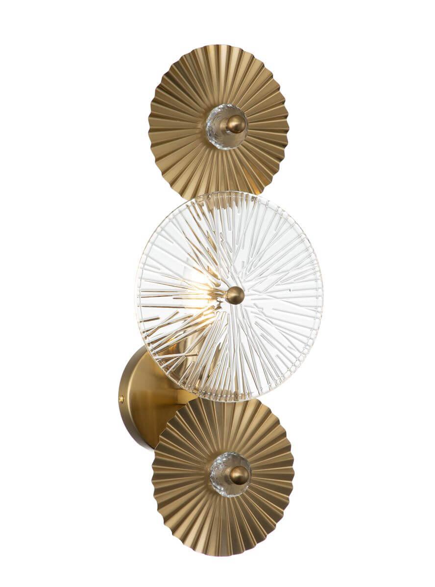 бра indigo miele 12021/a/1w brass v000022