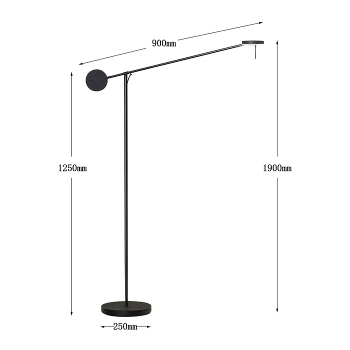 торшер delight collection 8655f black
