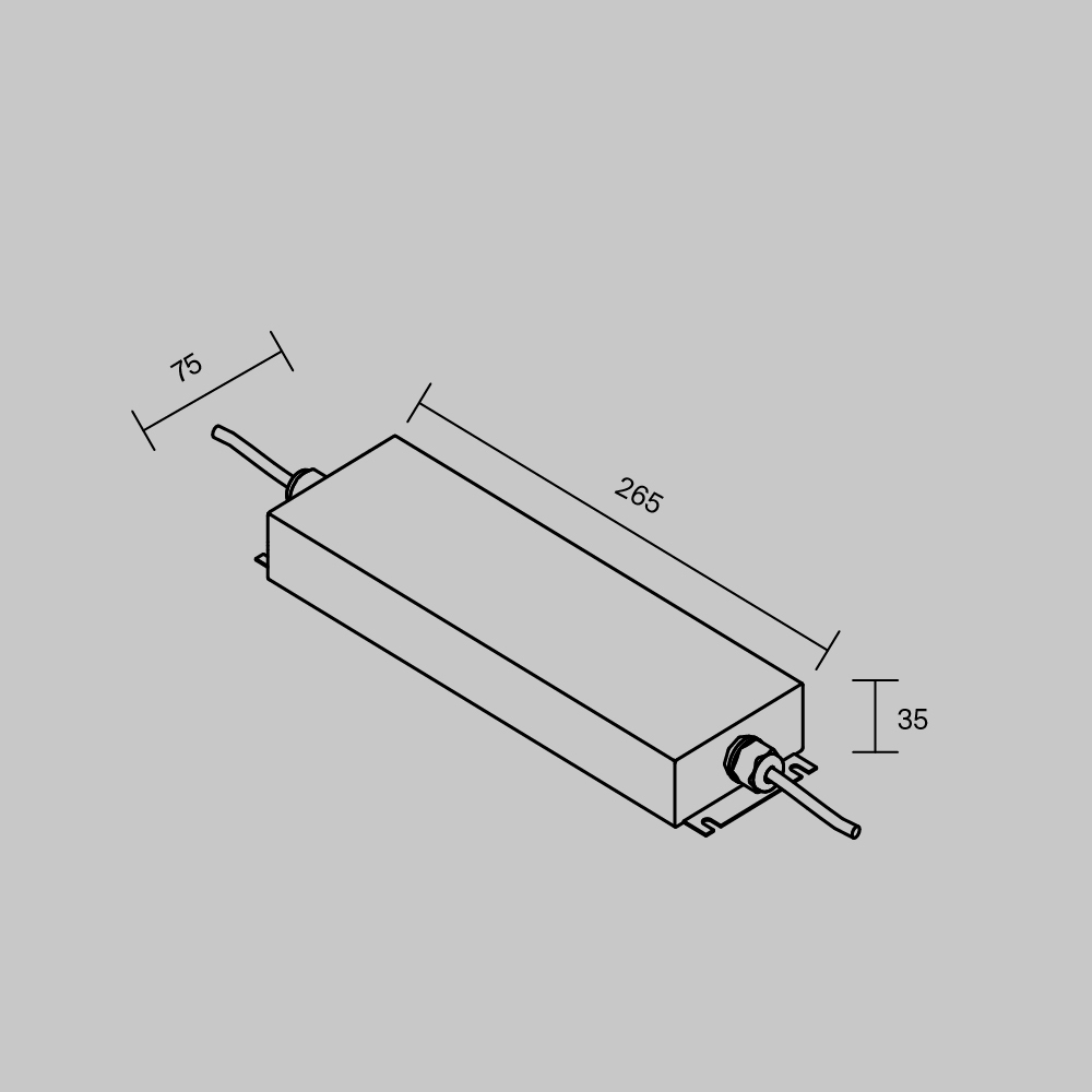 блок питания maytoni led strip psl008 12в 250вт ip67 812006