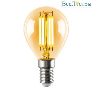 LED-G45-5W/AMBER/E14/VLF