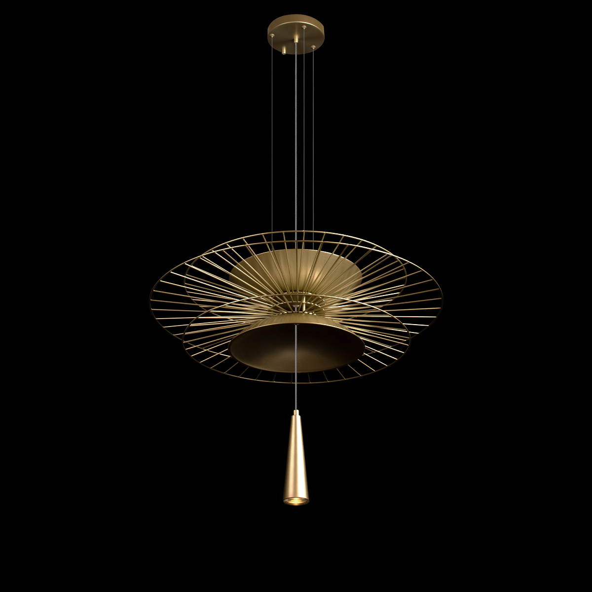 подвесная люстра loft it star 10141b/600 gold
