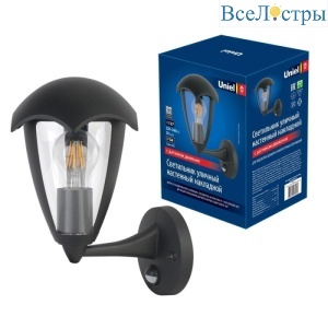 UUL-S81A 60W/E27 Sensor IP54 Black