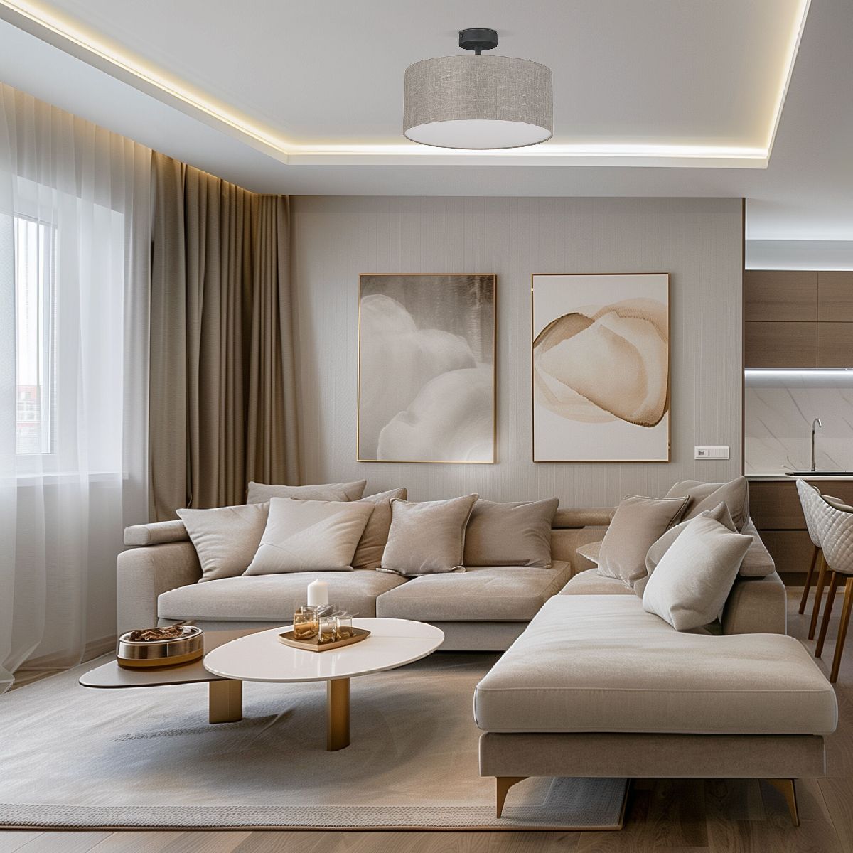 люстра на штанге tk lighting 6247 rondo linen a065167