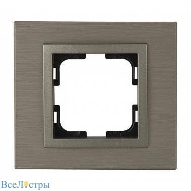 рамка 1-постовая mono electric style aluminium бронза 107-810000-160