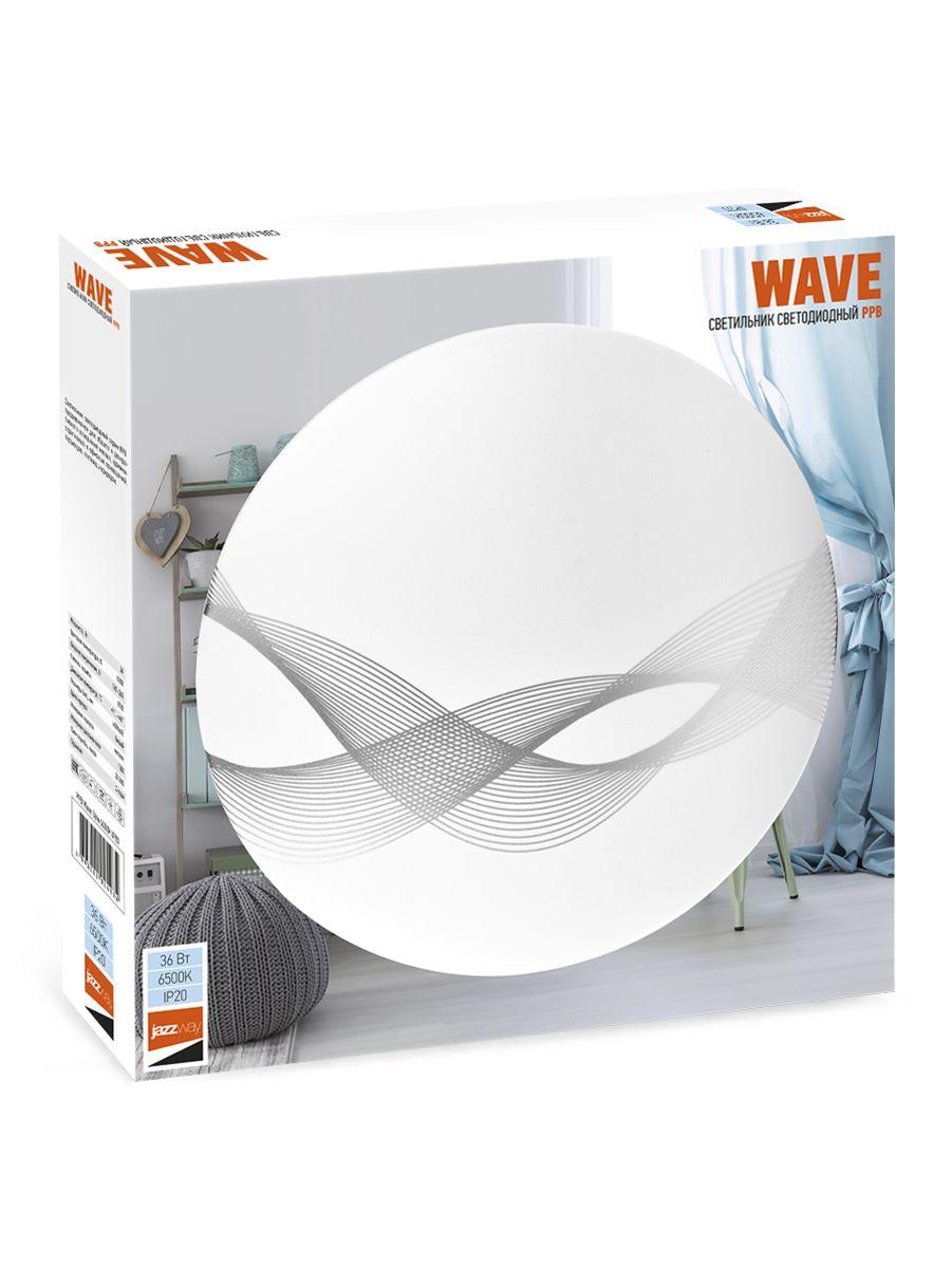 настенно-потолочный светодиодный светильник jazzway ppb wave 5024984
