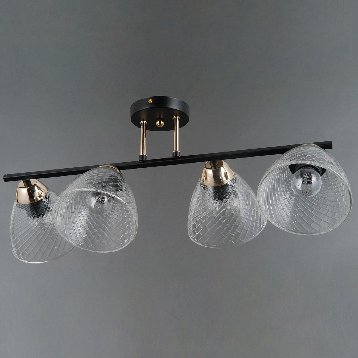 потолочная люстра illumico il0739-4csq-24 bk fgd aries