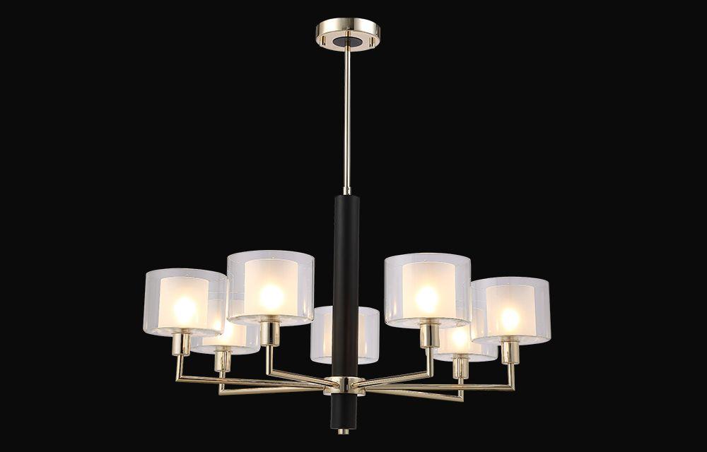 подвесная люстра crystal lux maestro sp-pl7 gold