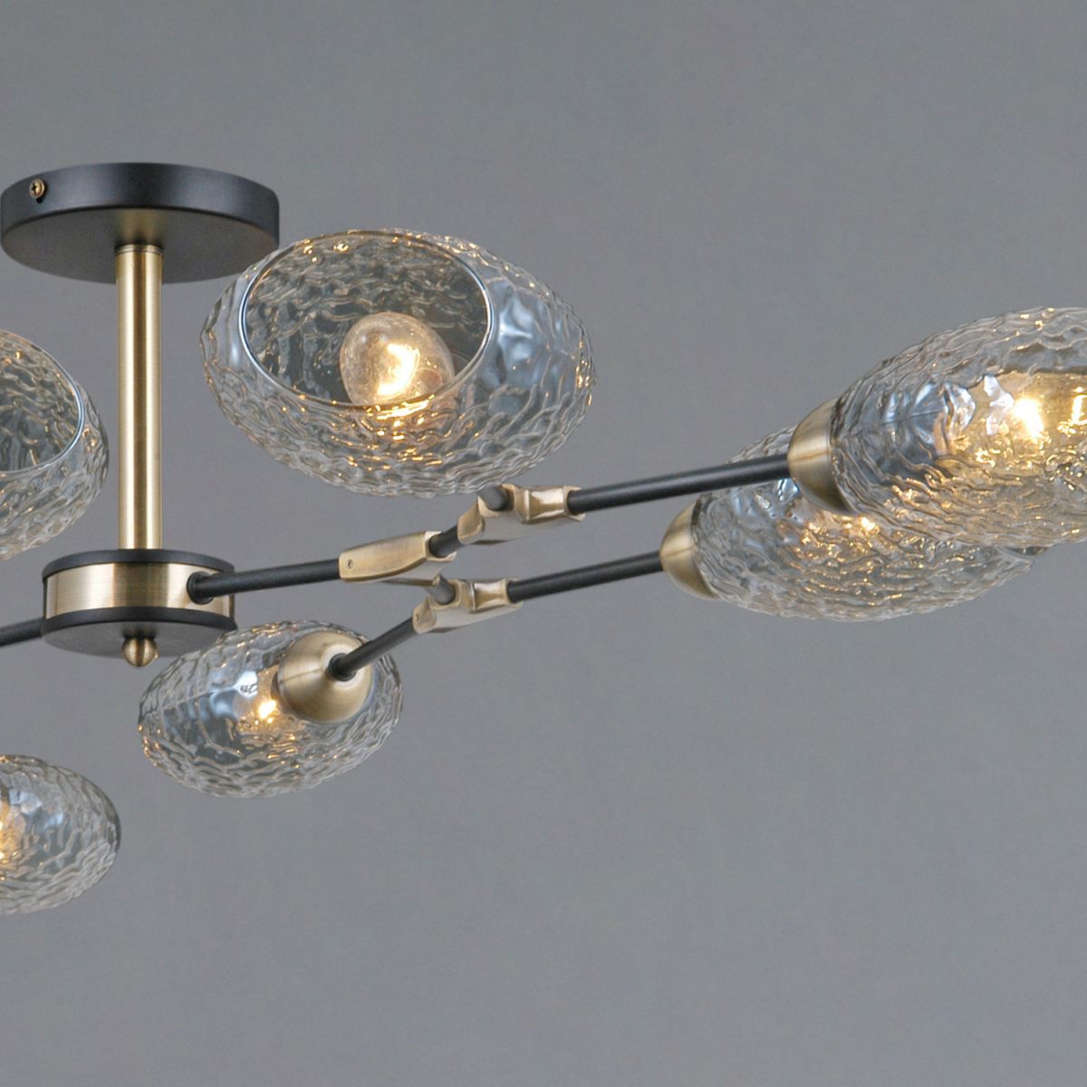 люстра на штанге illumico il0272-8csq-25 bk ab trento