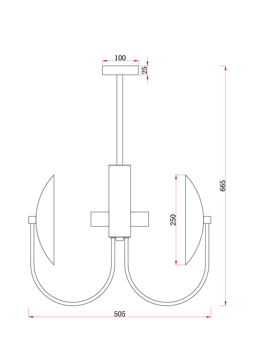 потолочный светильник freya ellipse fr5320pl-04b