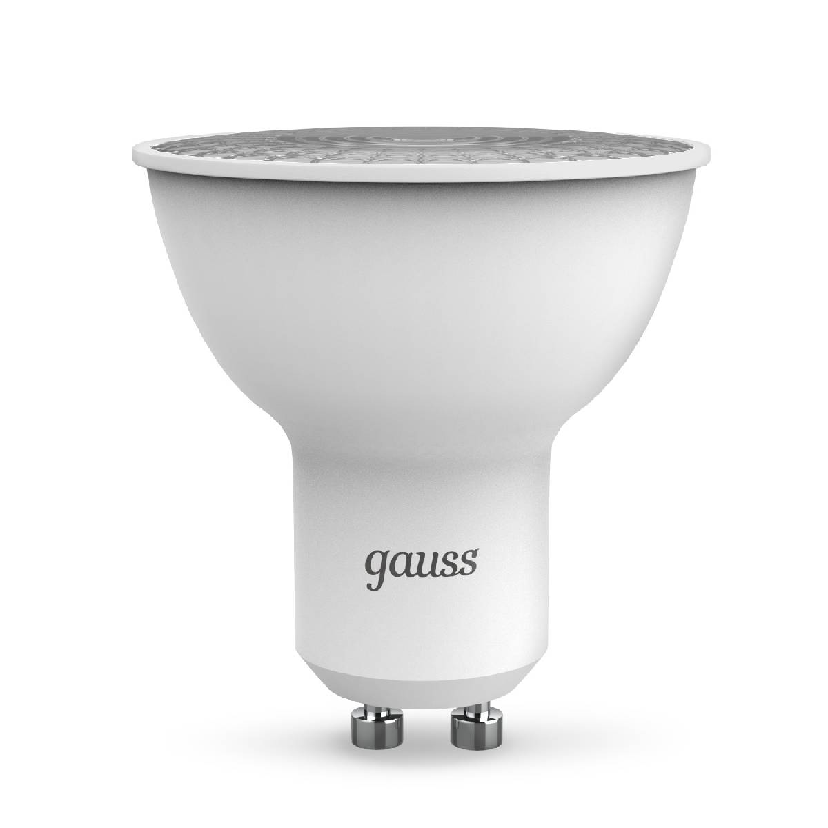 лампа светодиодная диммируемая gauss gu10 5w 3000k матовая 101506105-d