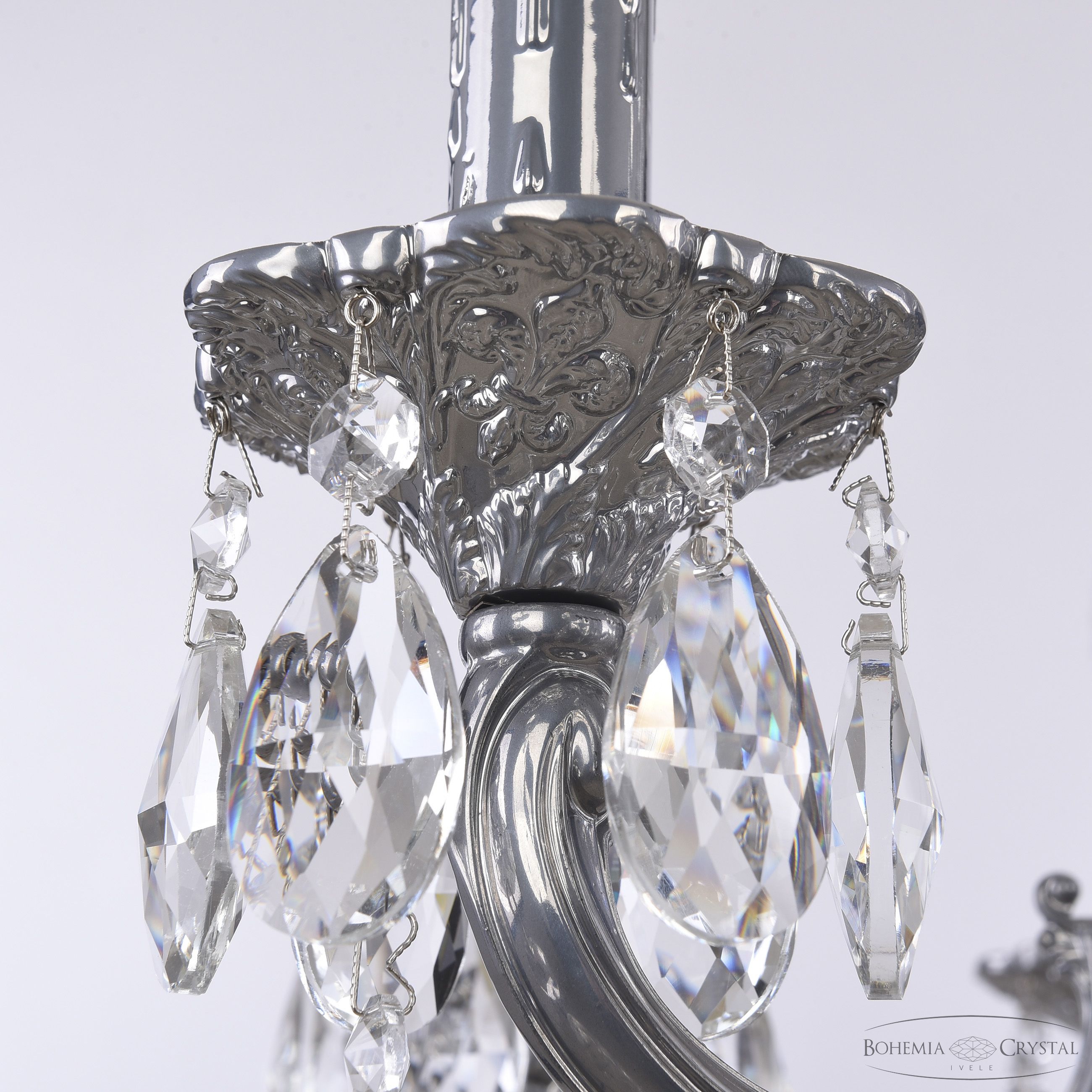 подвесная люстра bohemia ivele crystal al78101/8/210 b cg