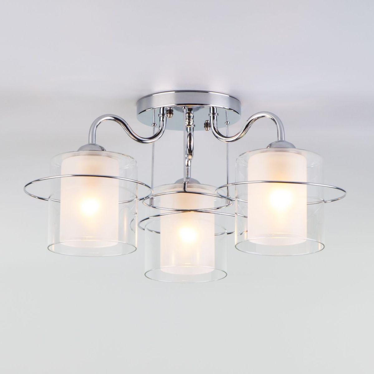 потолочная люстра eurosvet darcy 30160/3 хром