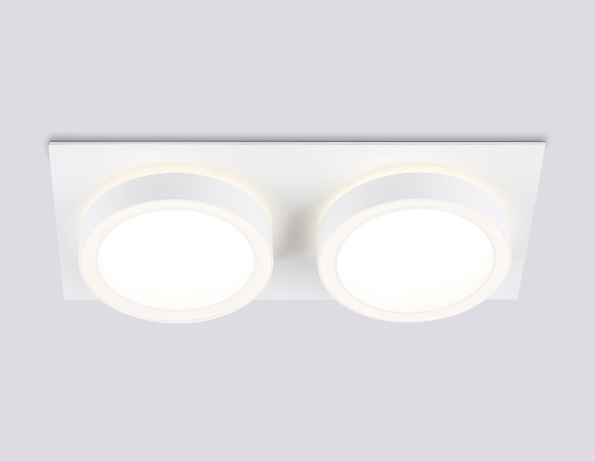 встраиваемый светильник ambrella light gx53 acrylic tech techno spot tn52423