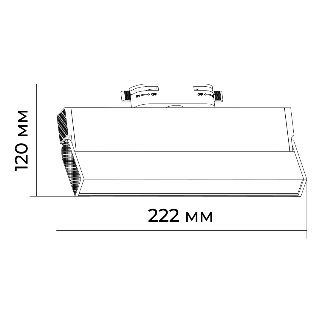 трековый однофазный светильник apeyron 25-20