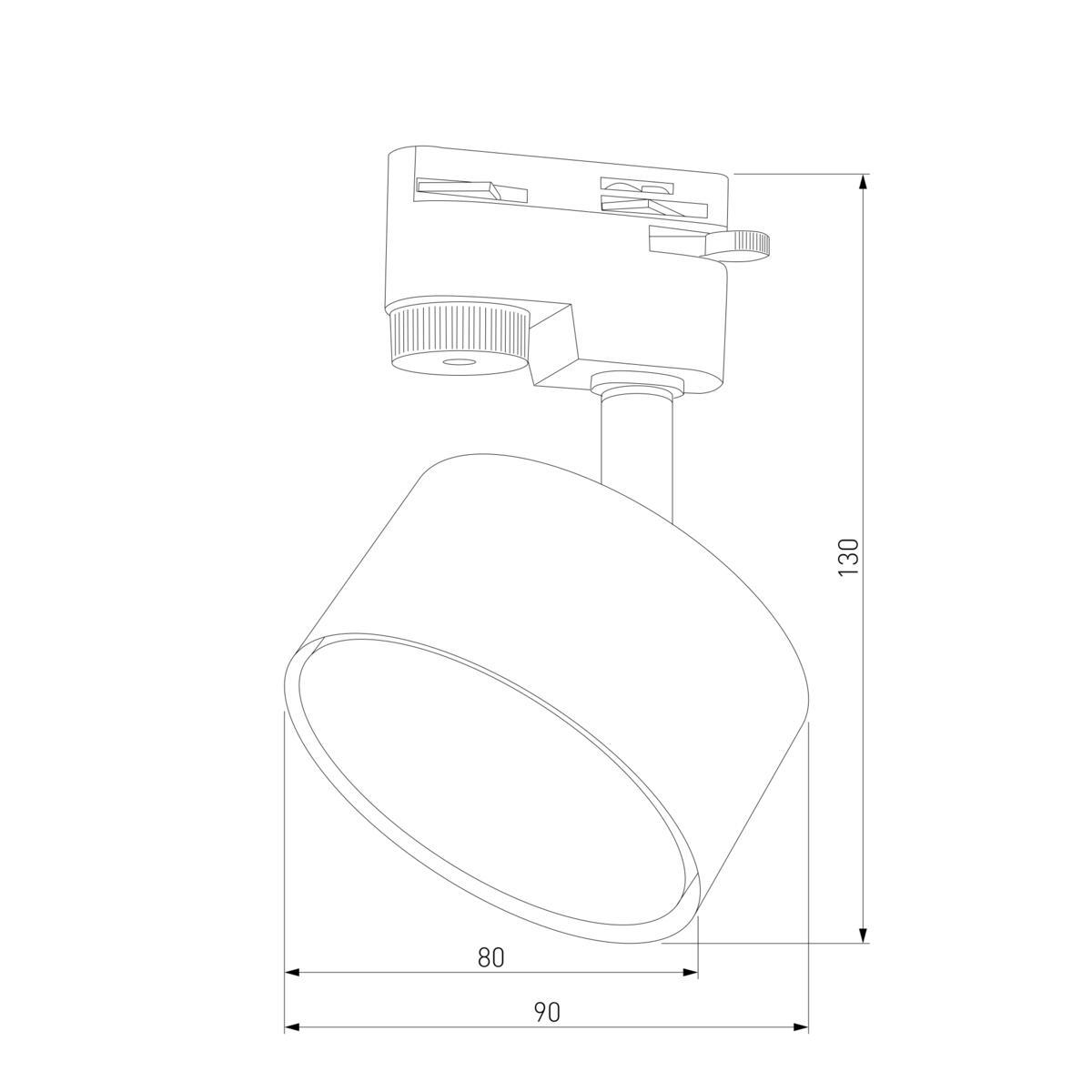 трековый светильник tk lighting 4398 tracer black