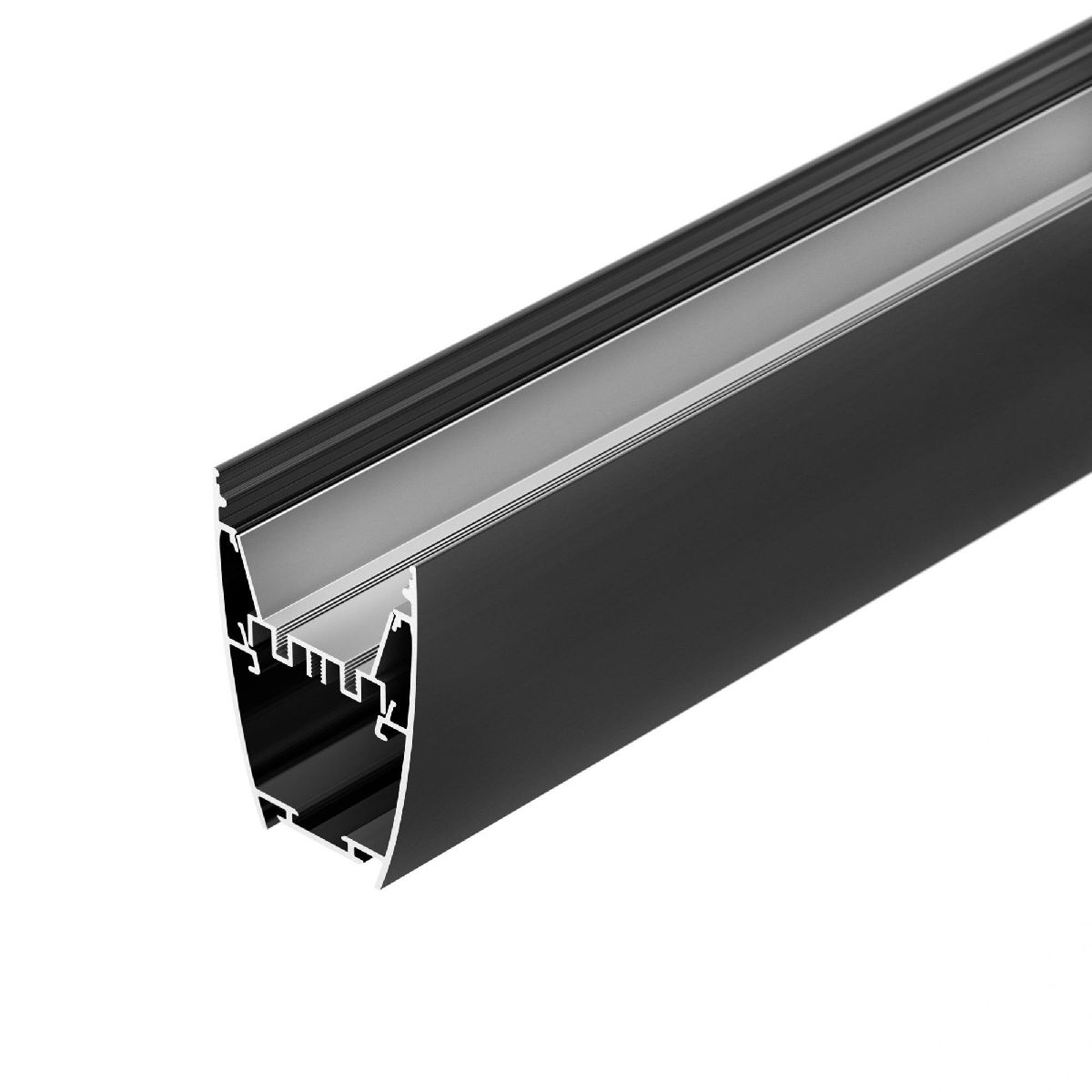 алюминиевый профиль arlight line-5075-u-honeycomb-2000 black 044885