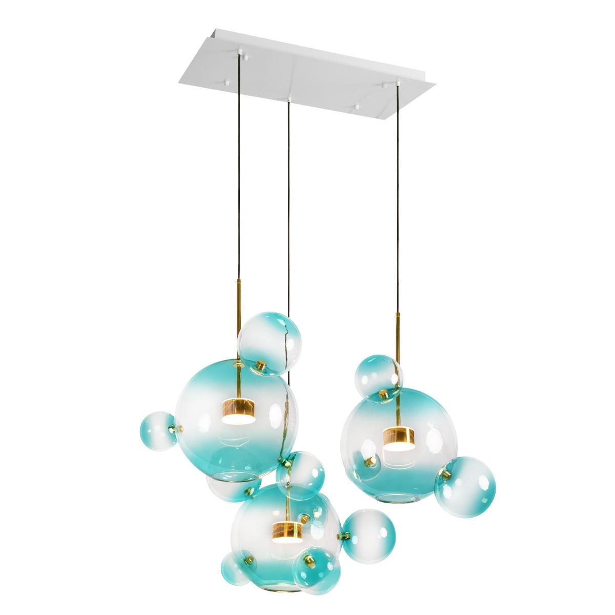 подвесной светодиодный светильник loft it bolle 2027-s3 blue