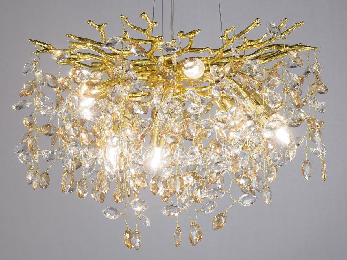 подвесная люстра lumina deco brevia ldp 8027-500 gd